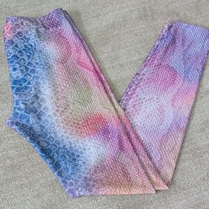 Terez Multicolor Snake Print Kids Leggings